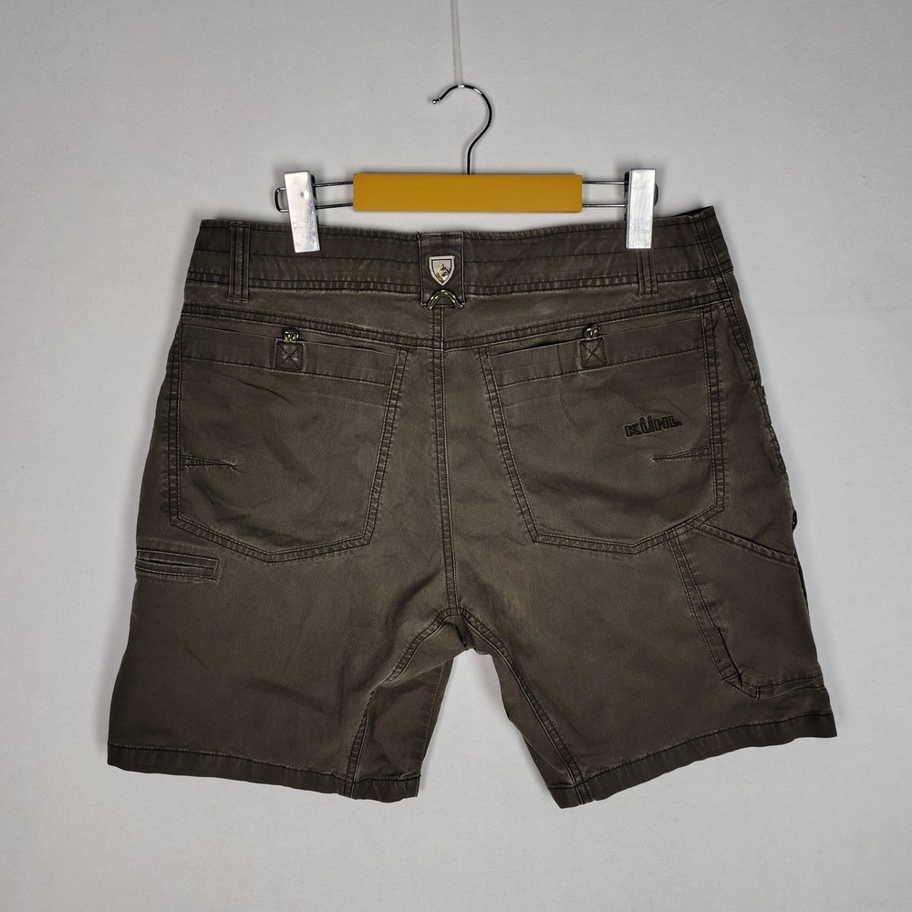 Kuhl Vintage Patina Dye Outdoor Utility Chino Shorts Brown Size 32